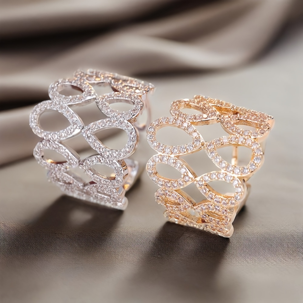 Women's Vintage-Inspired Open Ring, Copper with Golden Plating